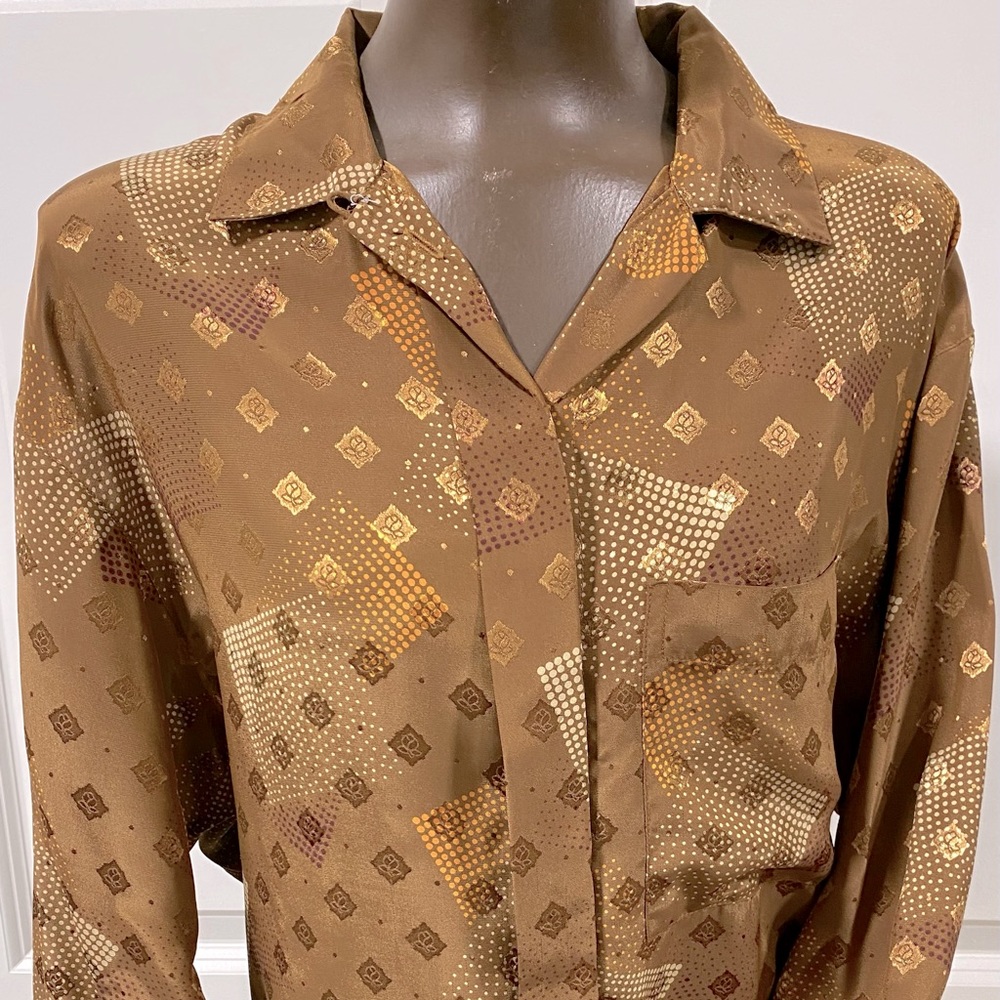 JONES NY WOMEN’S 100% Polyester LS Button-up, SZ 8